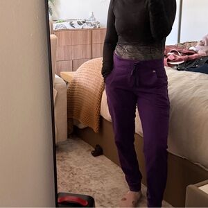 Figs Women's Vibrant Purple Joggers